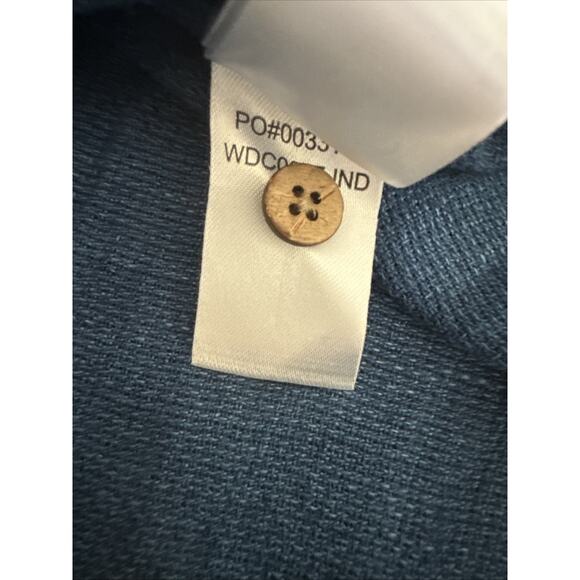 Faherty Gemina Linen Basketweave Dress Indigo Blue Size S, NEW NWT, MSRP $178 - Picture 11 of 11